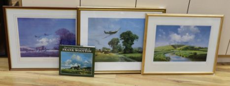 Frank Wooton, three limited edition prints; ‘Steady There, Them’s Spitfires’, 183/630, signed in