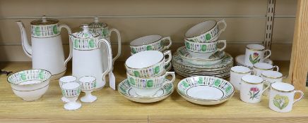 A T. Goode & Co part tea and coffee set and Worcester cups and saucers