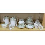 A T. Goode & Co part tea and coffee set and Worcester cups and saucers