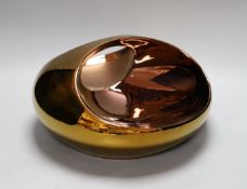 A Rosenthal Studio-Line lustre abstract bowl, boxed,19 cms high,