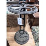A Victorian cast iron stick stand, height 70cm