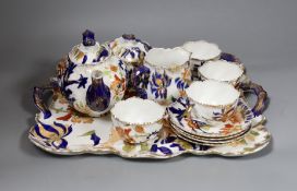 A Ridgways ‘Fantasia’ pottery tea set,