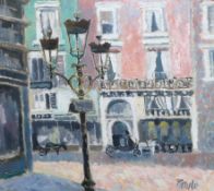 John Pawle (1915-2010) 'Rue de La Paix'oil on canvassigned, with Michael Parkin Gallery label