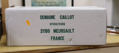 Twelve bottles of Domaine Caillot, 2001, Beaune Avaux Premier Cru, boxed
