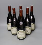 Six bottles of Auxey-Duresses Premier Cru, 2002.