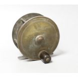 A vintage fishing reel, marked ‘A H N.C.S.L 117 Victoria S.S.W’
