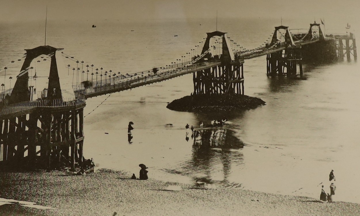 Two prints relating to the old chain pier, Brighton, by Laurie Williams and Francis Frith together - Image 2 of 4