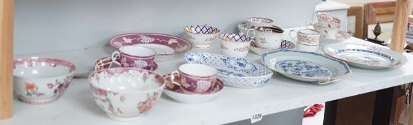 19th century and later ceramics including Chinese export, Meissen, English ceramics etc.