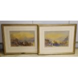 James Burrell Smith (1822-1897), pair of watercolours, Lakeland scenes, signed and dated 1833 /