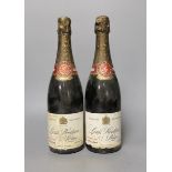 Louis Roederer Champagne, 1979, two bottles, one with ullage (low level).