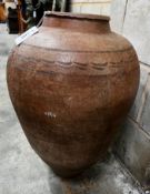 A Grecian style earthenware jar, height 64cm