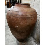 A Grecian style earthenware jar, height 64cm