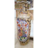A large Oriental porcelain vase, 107cm