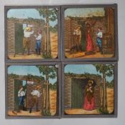 A collection of approximately 300 magic lantern slides,