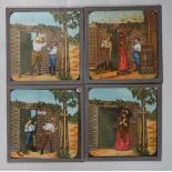 A collection of approximately 300 magic lantern slides,