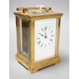 A brass carriage timepiece