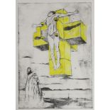 Salvador Dali (1904-1989), limited edition print, Crucifixion (Corpus Hypercubus), signed in