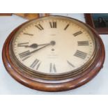 A Victorian dial clock retailed by The Coventry Clock Co. 37cm diameter