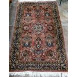 A Senneh blue ground rug, 150 x 120cm