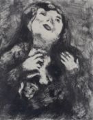 Marc Chagall (French/Russian 1887-1985), lithograph, 'Jeune Veuve', signed in the plate. 28 x