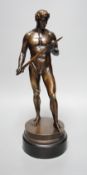 Fritz Heinemann (1864-1932), bronze study of a Roman warrior, 36cm Fritz Hermann studied at the