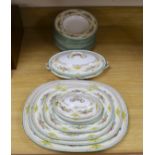 A Mintons 17-piece part dinner service, Stanwood pattern
