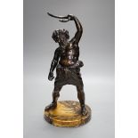 After the antique - a 19th century century bronze figure of the Drunken Silenus height 36cm