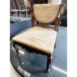 A late 19th century Chinese taste bedroom chair