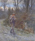 Henry Reynolds Steer (1858-1928), watercolour, 'Returning Home', signed, 38 x 32cm