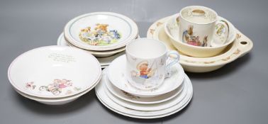 Shelley, Royal Albert and Wedgwood childs' teawares