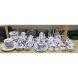 An extensive Haviland and Aluminite Limoges porcelain dinner, tea and coffee service