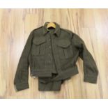 A 1945 S. Stall & Son Battle Dress Sergeant army uniform, size 10