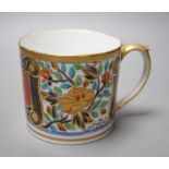 A Spode imari pattern porter mug pattern 1220, 9cm tall