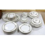 A George Jones crescent china Alhambra pattern dinner service