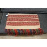 A Tekke flatweave saddlebag, 80 x 42cm