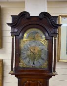 A George III mahogany 8 day longcase clock, the moonphase dial marked Ely Stott, Wakefield, height