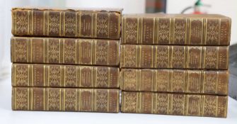 ° ° Shakespeare's plays, pub. 1803, eight leather-bound volumes, printed by T. Bensley for Wynne
