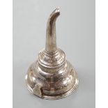 A small George III silver wine funnel, William Sumner, London, 1781, 11.4cm.