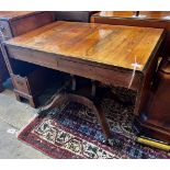 A Regency boxwood strung rosewood sofa table, width 91cm, depth 61cm, height 69cm