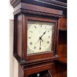 An early 19th century oak 30 hour longcase clock marked M. Irish, Lewes, height 196cm