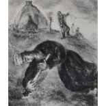 Marc Chagall (French/Russian 1887-1985), lithograph, 'Mort de Saul', c.1956, signed in the plate, 29