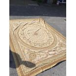 An Aubusson style needlepoint carpet 345cm x 261cm