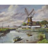 Norbert Sullivan Pugh, oil on canvas, 'Cley Mill, Norfolk', signed, 24 x 30cm