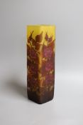 A Galle style cameo glass vase,26.5 cms high,