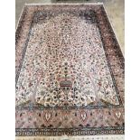 A North West Persian ivory ground tree of life carpet, 270 x 186cm