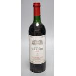 Five bottles of Chateau Mazeris Canon Fronsac 1988