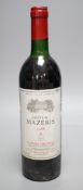 Five bottles of Chateau Mazeris Canon Fronsac 1988