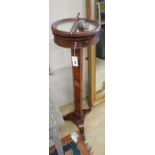 A Victorian mahogany shaving stand in need of restoration