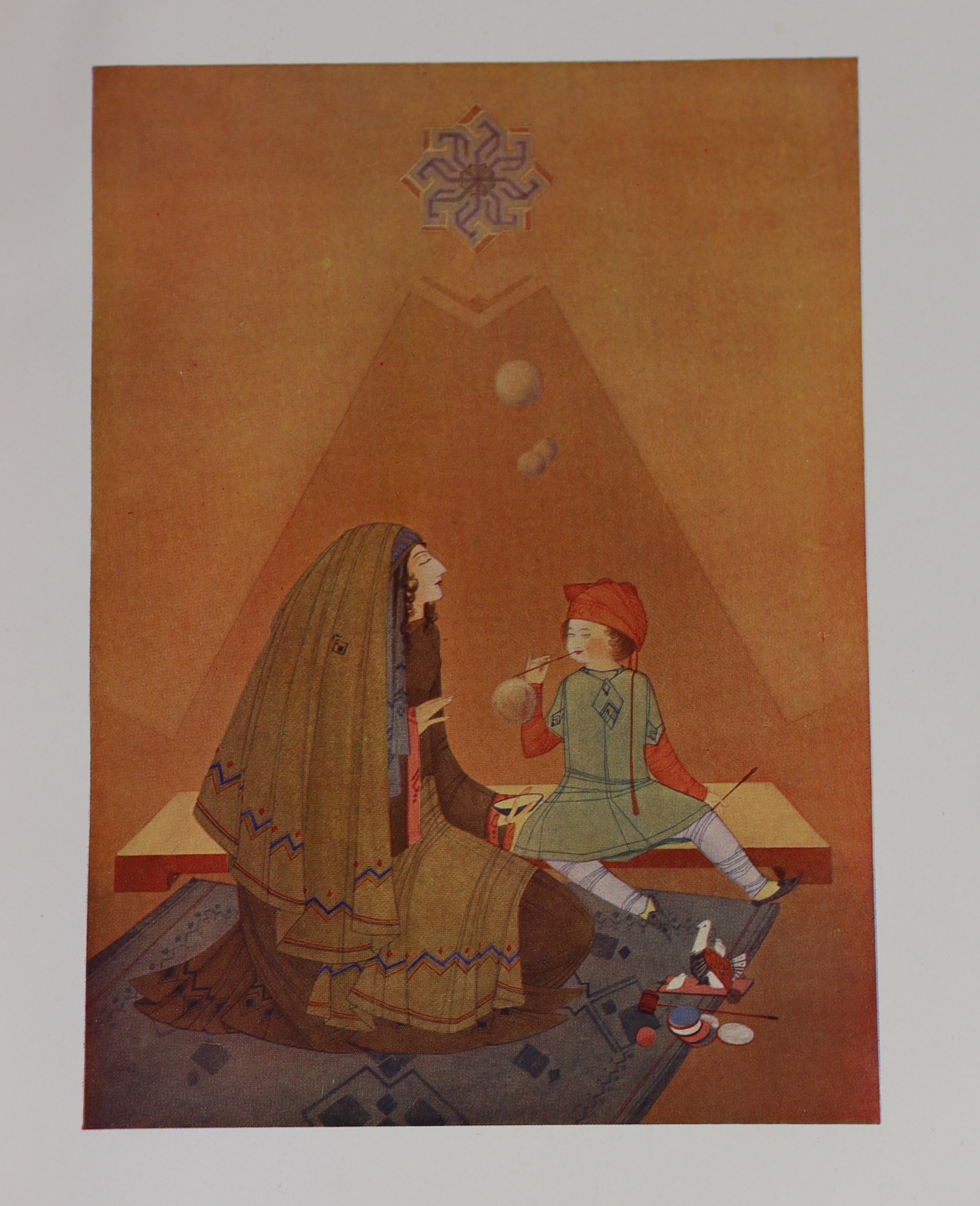 ° ° [Abdur Rahman Chughtai; Mirza Asadullah Khan Ghalib] - Muraqqa-I-Chughtai Paintings of M A - Image 4 of 5