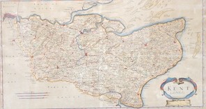 Thomas Moule (1784-1851), hand coloured engraving, Map of Sussex, as published c.1836-48) in